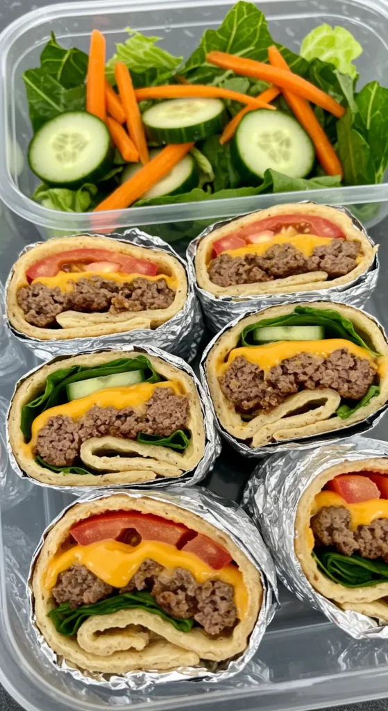 Cheeseburger Wraps Recipe