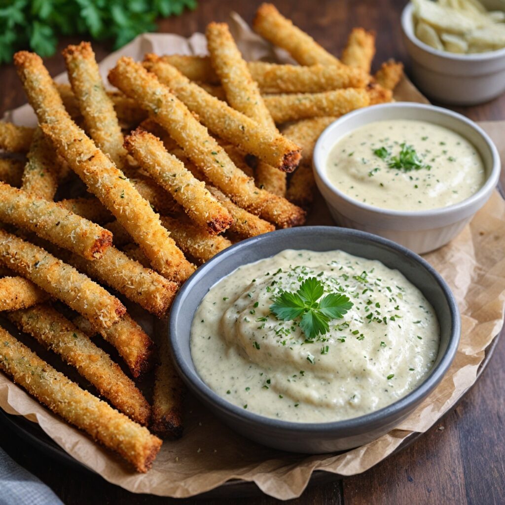 Baked Parmesan Zucchini Fries: