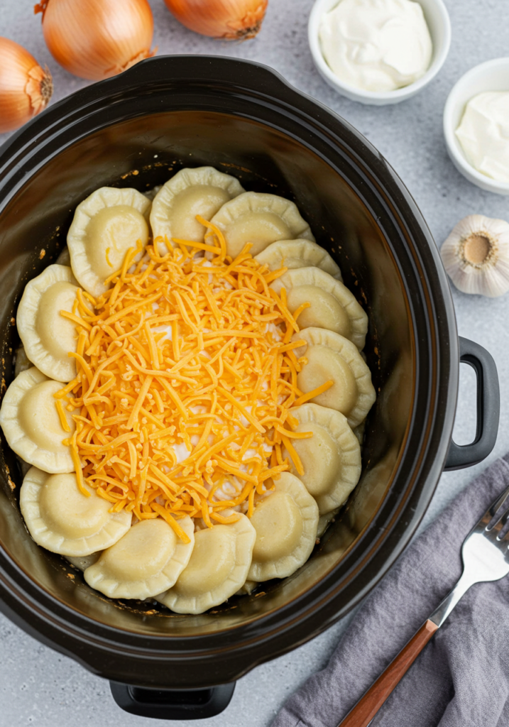 Crockpot Pierogi