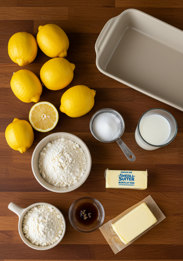 ingredients of Lemon Cobbler