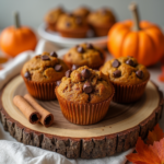 vegan pumpkin chocolate chip muffins