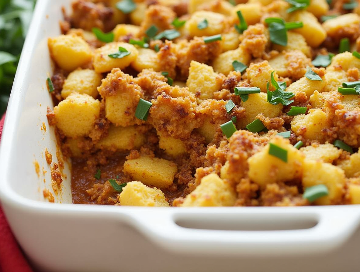 Chorizo Cornbread Stuffing Recipe