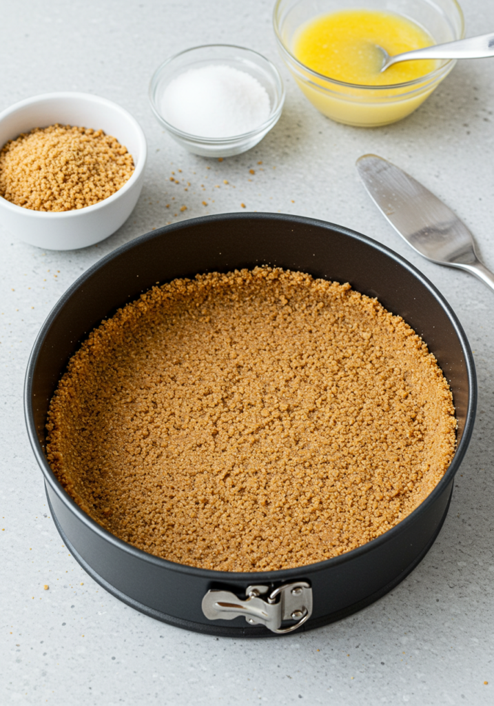 Making the Graham Cracker Crust