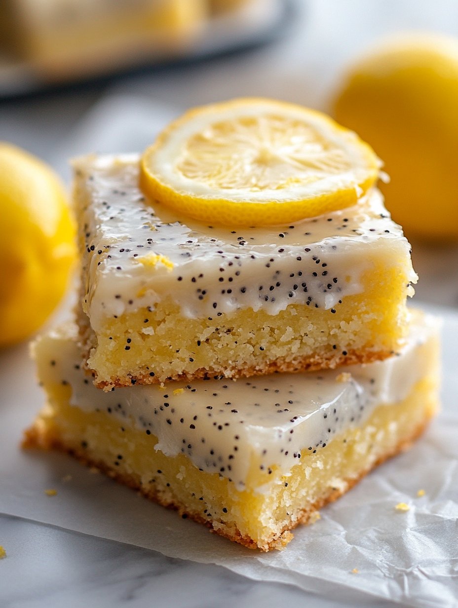 Glazed Lemon Poppy Seed Bars Recipe for Every Occasion