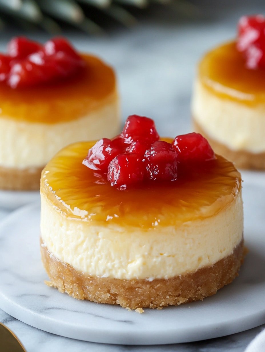 Pineapple Upside-Down Cheesecakes Recipe
