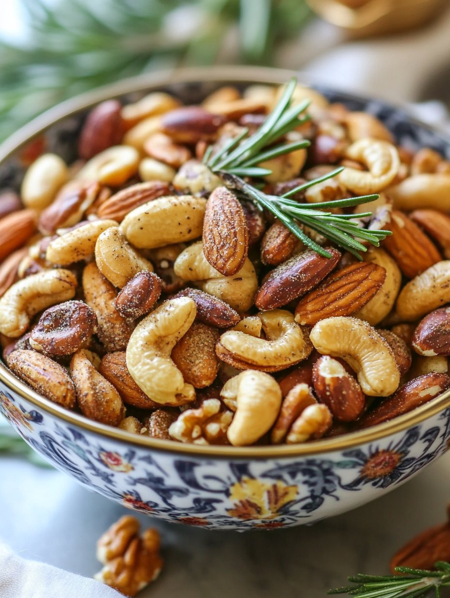 Rosemary Spiced Nuts Recipe: A Savory Snack Delight