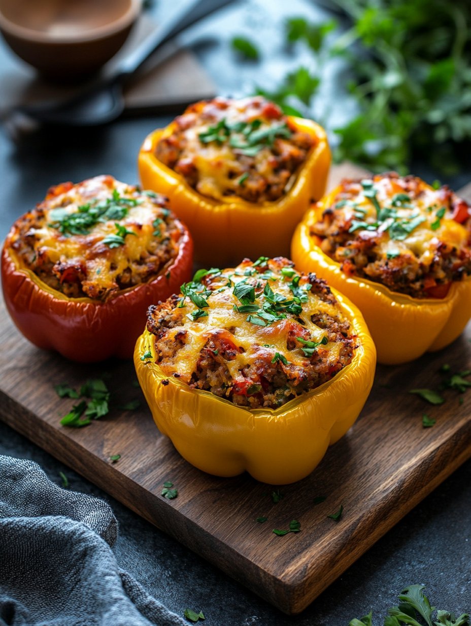 Homemade Homestyle Stuffed Bell Peppers