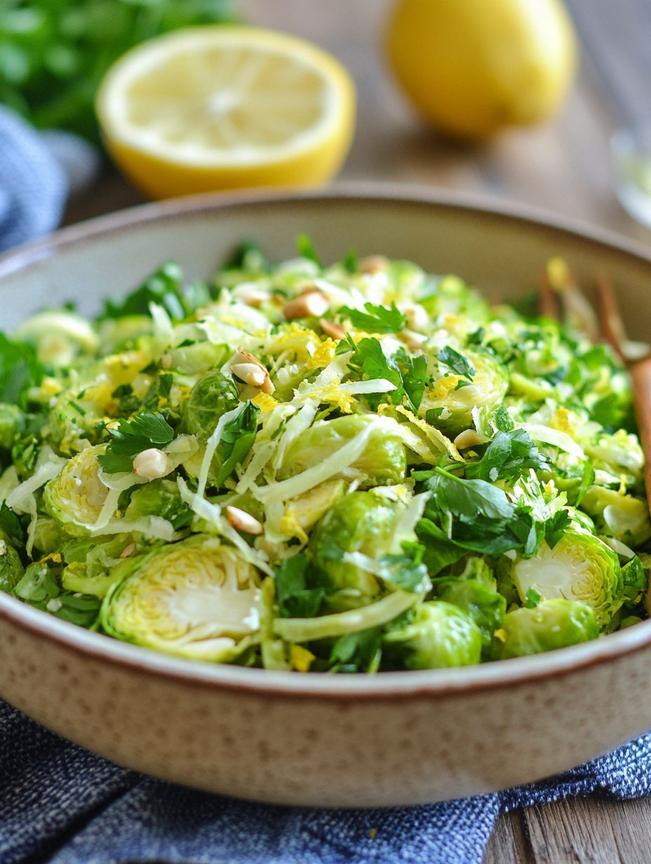 Shaved Brussel Sprout Salad Recipe: Fresh & Crunchy Delight