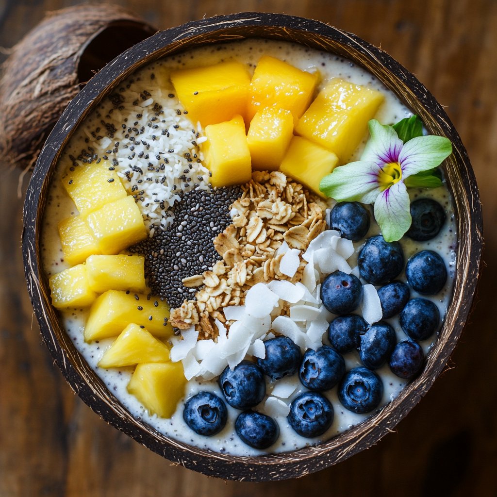 Tropical Coconut Smoothie Bowl: A Refreshing Delight