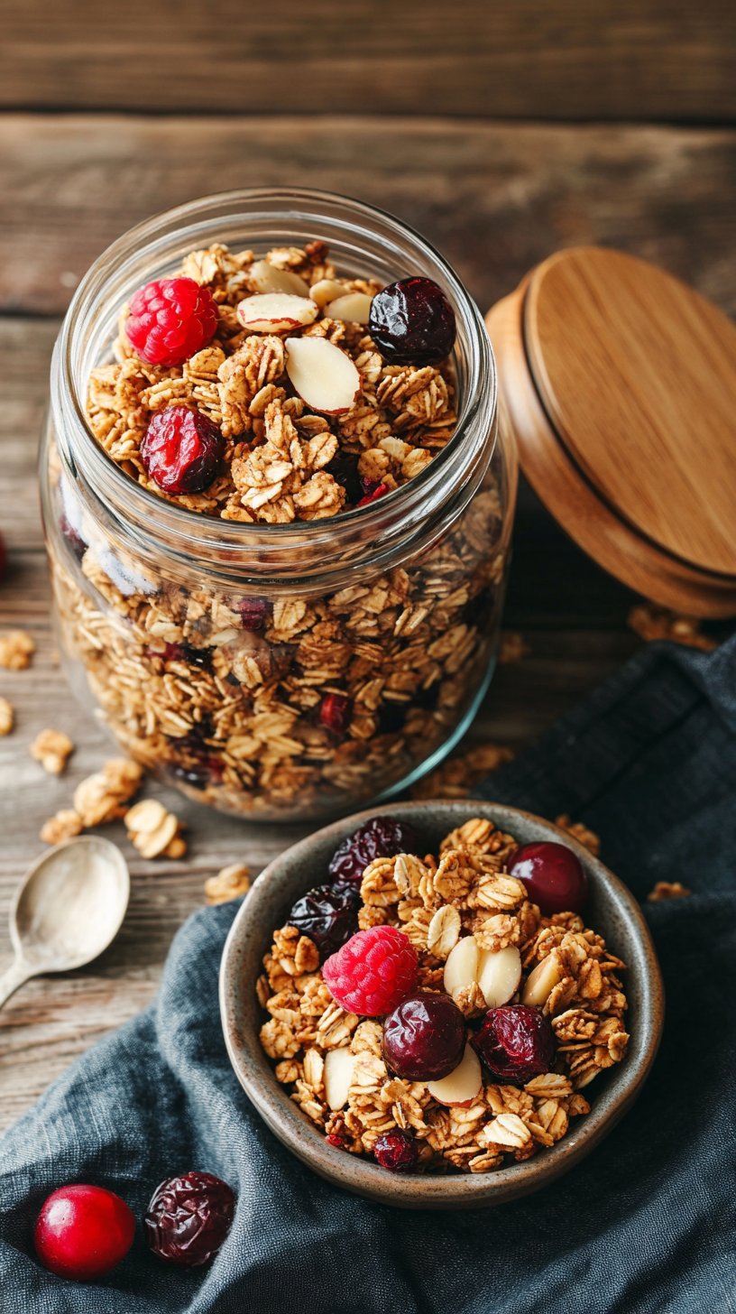 Almond Cherry Granola Recipe A Delicious Breakfast Treat