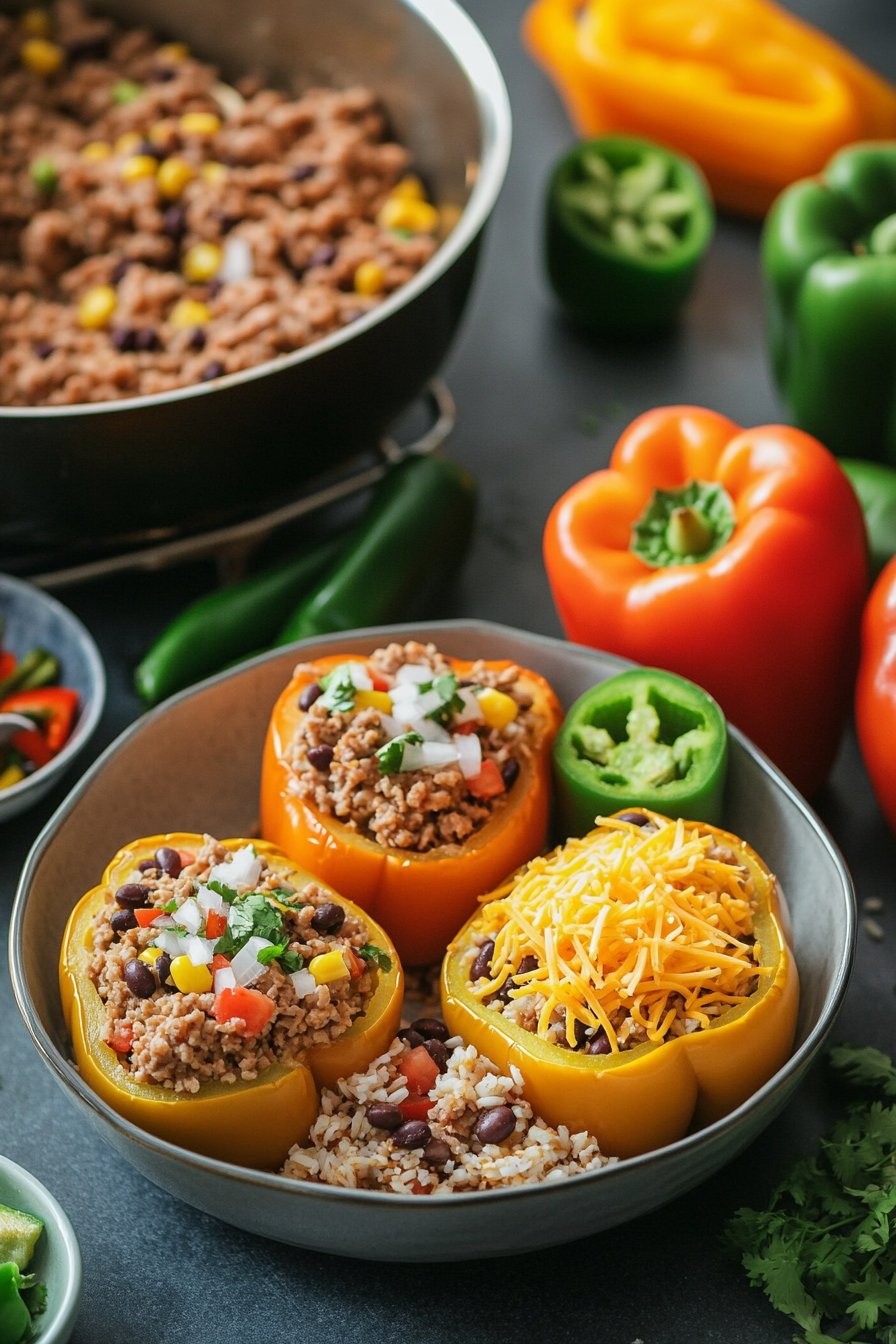 Easy Turkey Taco Stuffed Peppers: A Tasty Fiesta Treat