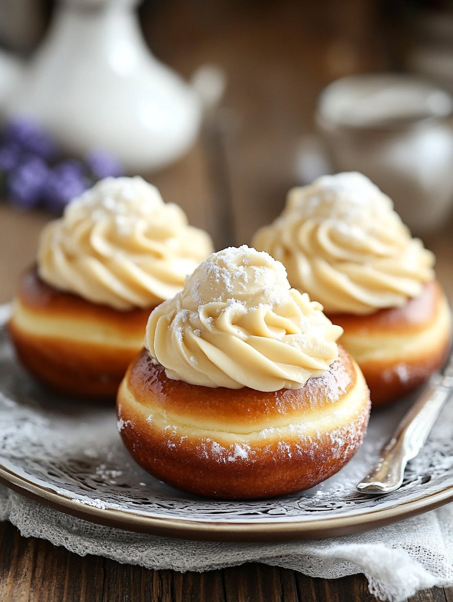 Brioche Donuts with Vanilla Pastry Cream Recipe