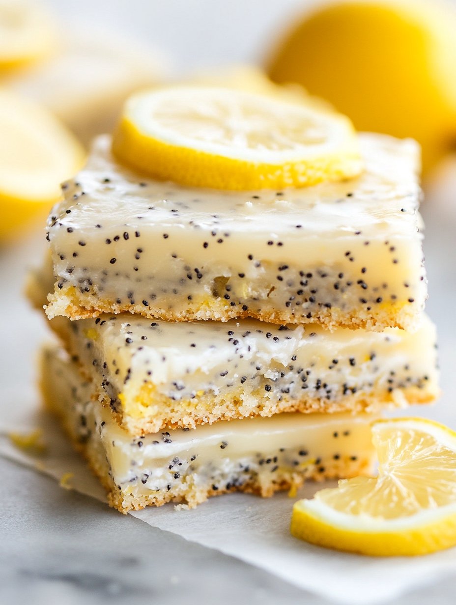 Glazed Lemon Poppy Seed Bars Recipe for Every Occasion