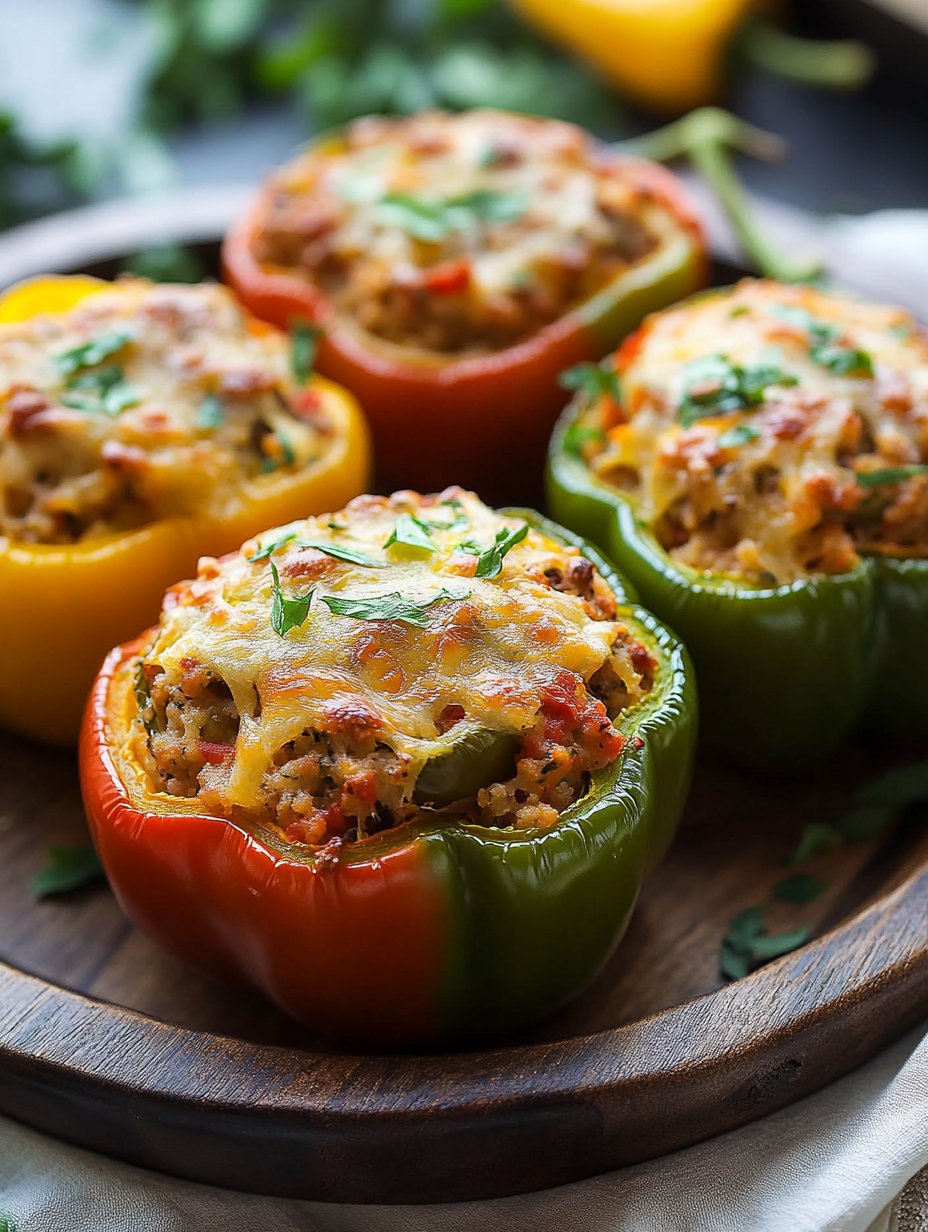 Homemade Homestyle Stuffed Bell Peppers