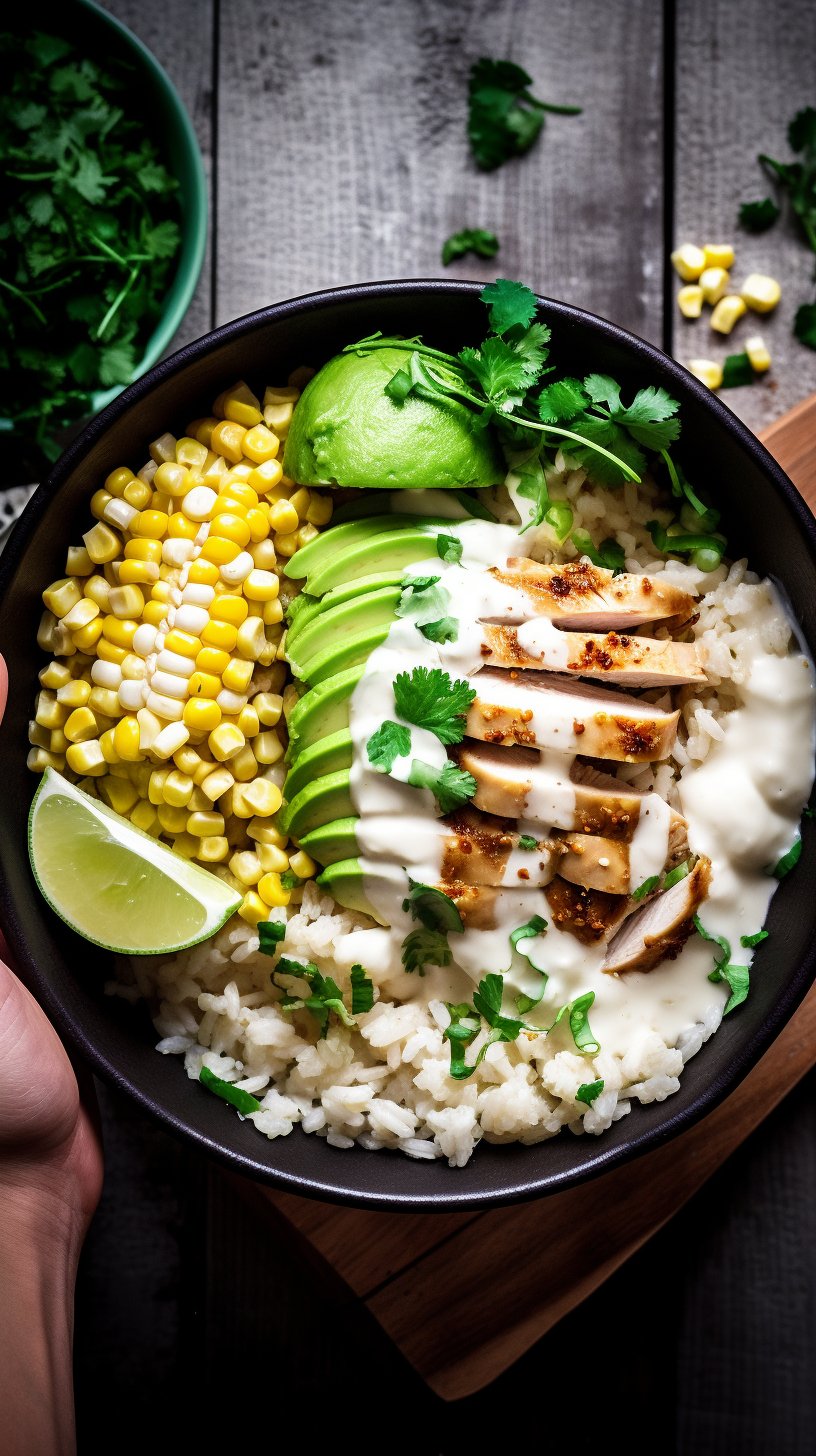 Street Corn Chicken Rice Bowl Recipe: Deliciously Easy