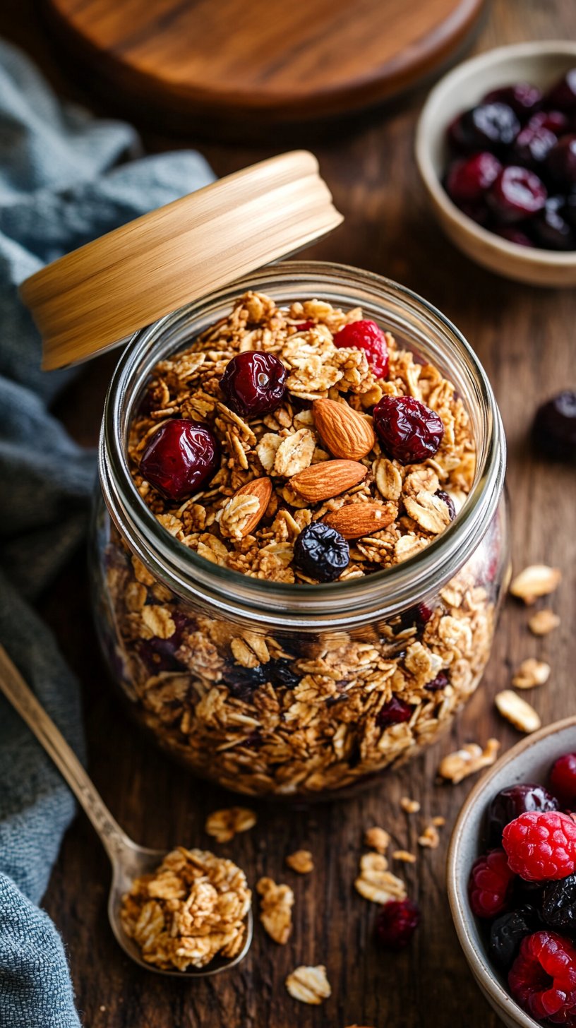 Almond Cherry Granola Recipe A Delicious Breakfast Treat