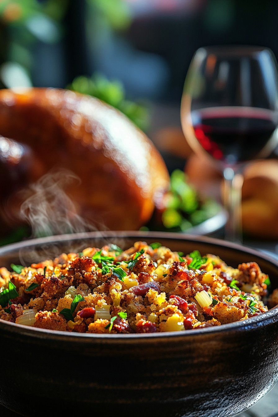 Chorizo Cornbread Stuffing Recipe Savory & Delicious