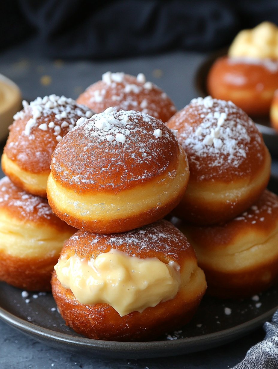 Brioche Donuts with Vanilla Pastry Cream Recipe
