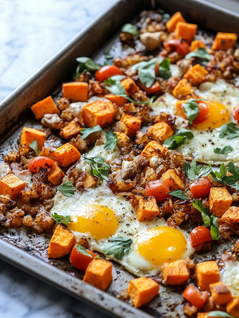 Sheet Pan Sweet Potato Breakfast Hash Recipe