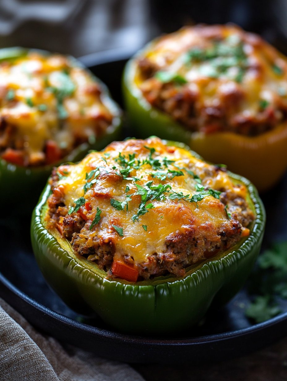 Homemade Homestyle Stuffed Bell Peppers