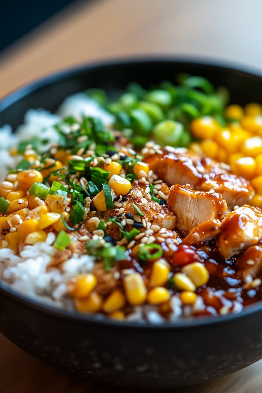 Street Corn Chicken Rice Bowl Recipe : A Flavorful and Easy Meal